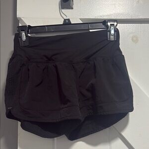 Champion Black Shorts with Built In Underwear and Wide Waistband